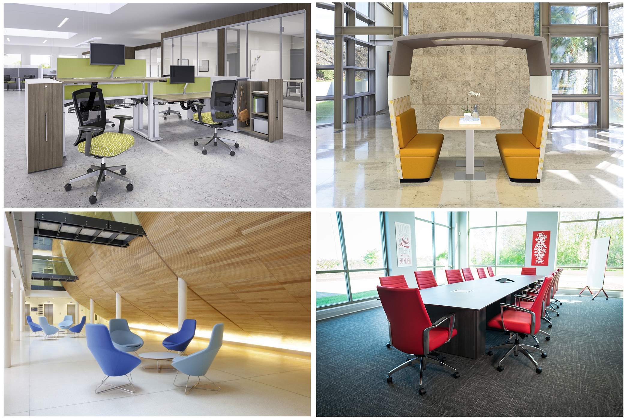 2019 Office Furniture Trends collage
